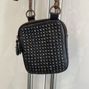 Liebeskind Black Studded Leather Cross Body Bag